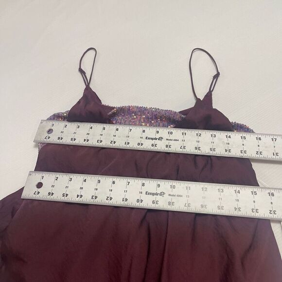 NWT Intimately Free People Dark Purple Sequin Combo Tank Top Size Large New - Picture 3 of 7